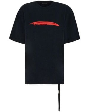 Ann Demeulemeester Cotton Oversize T-Shirt - Black