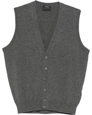 Dell'Oglio Mouwloos Vest - Grijs