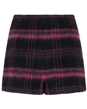 RED Valentino Plaid Shorts - Red
