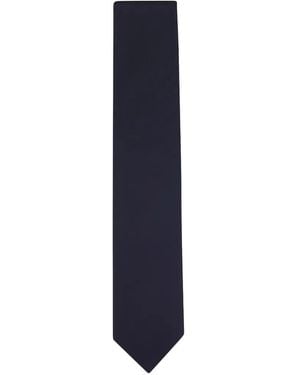 ZEGNA Herringbone-Weave Tie - Blue