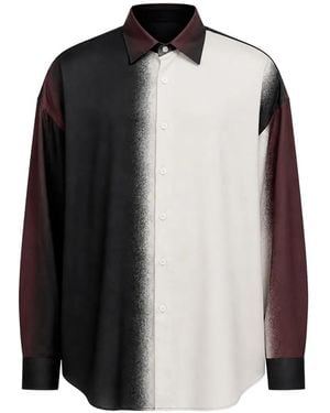 Costumein Colour-Block Gradient-Effect Shirt - Black