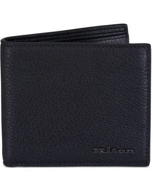 Kiton レザー 財布 - ブラック