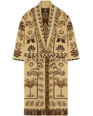 Alanui Wild Wonder Cardi-Coat - Natural