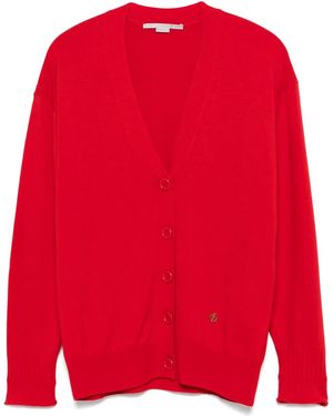 Stella McCartney ロングスリーブ カーディガン - レッド