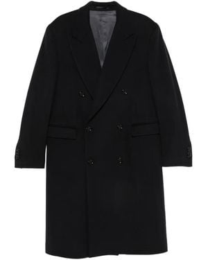 Lardini Abrigo Con Doble Botonadura - Negro