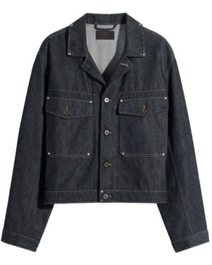 Lemaire Studded Denim Jacket - Black