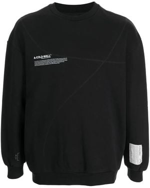 A_COLD_WALL* Slogan Print Sweathsirt - Black