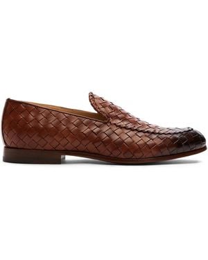 SCAROSSO Vittorio Interwoven Loafers - Brown
