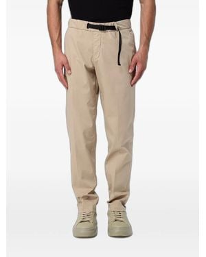 Peuterey Pantalon Droit Alpen Po À Taille Ceinturée - Natural