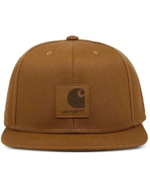 Carhartt Logo-Patch Canvas Cap - Brown