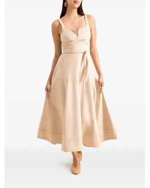 Alexis Robe Mi-Longue Kendra À Taille Nouée - Neutre