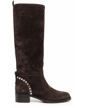 Ferragamo Tawnie Knee-High Boots - Brown
