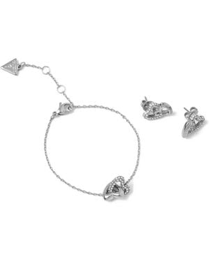 Guess Collar Con Aplique De Corazón - Neutro