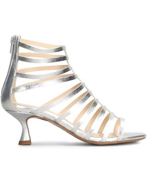 Anna F. 55Mm Leather Sandals - Natural