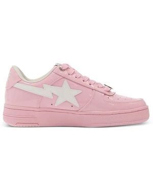 A Bathing Ape Bape Sta Low Tops Trainers - Pink