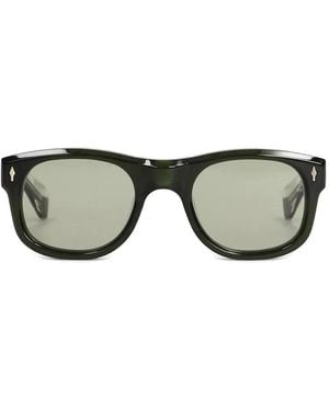 Jacques Marie Mage Amilcar Rectangle-Frame Sunglasses - Grey