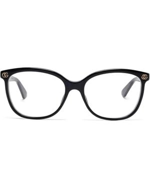 Gucci Square-Frame Glasses - Brown