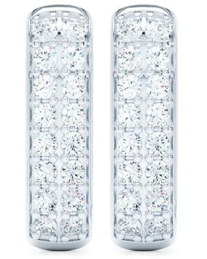 LOEV 14Kt Weißgoldohrringe Mit Diamanten - Blau