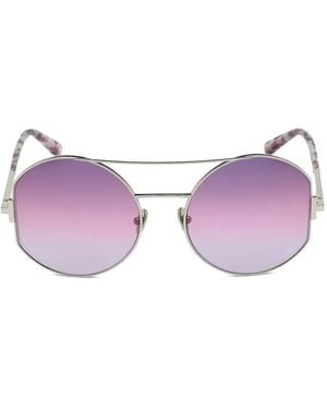 Tom Ford Geometric-Frame Sunglasses - Purple