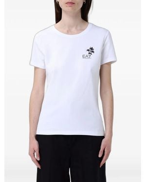 EA7 T-Shirt Con Logo - Bianco
