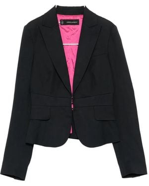 DSquared² Peak-Lapel Single-Breasted Blazer - Black