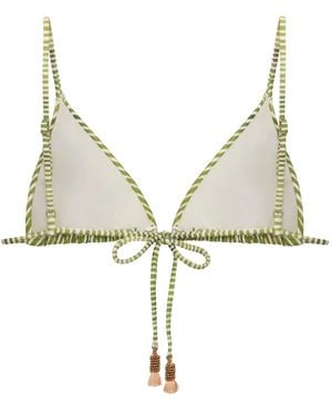 Lenny Niemeyer Striped Triangle Bikini Top - Natural