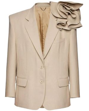 Magda Butrym Flower Blazer - Natural