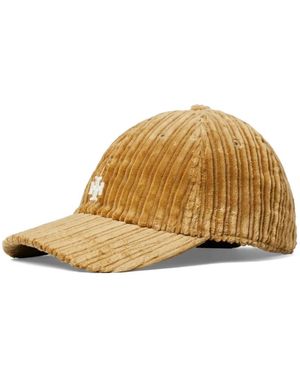 Tory Burch Corduroy Baseball Hat - Metallic