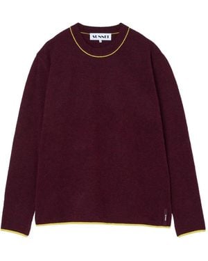 Sunnei Langärmeliger Pullover Mit Rundem Ausschnitt - Lila