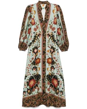 FARM Rio Flowing Beauty Maxi Dress - Blue