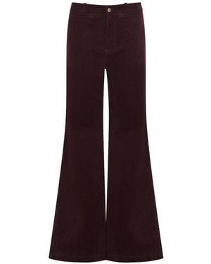 Cara Cara Annie Flared Corduroy Trousers - Purple