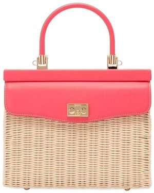 Rodo Bolso Shopper Mediano Con Asa En La Parte Superior - Rosa