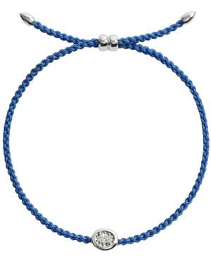 Monica Vinader Ovales Armband Mit Diamant - Blau