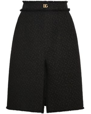 Dolce & Gabbana ツイード スカート - ブラック