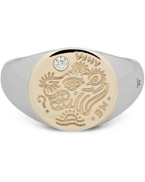 Tom Wood Why Me Diamond-Embellished Ring - White