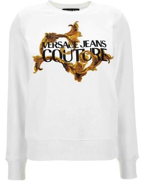 Versace Jeans Couture Logo-Print Sweatshirt - White