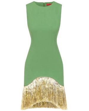 Simon Miller Bowie Fringe-Trim Mini Dress - Green