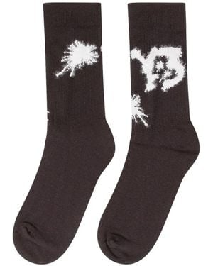 Y-3 Logo-Detail Socks - Black