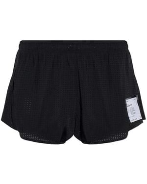 Satisfy Space-O Perforated Shorts - Black