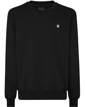 Billionaire Logo-Plaque Sweatshirt - Black