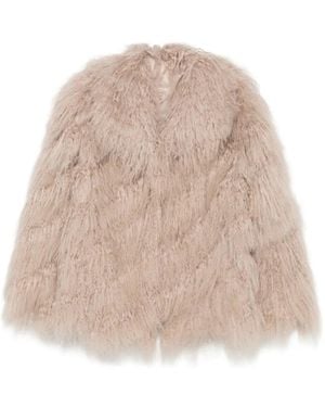 Liska Chaqueta De Piel De Cordero Tibetano - Neutro