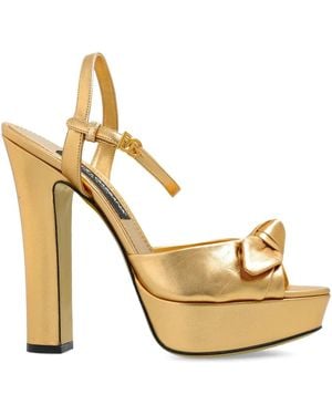 Dolce & Gabbana Platform Sandals - Metallic