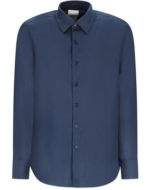 PT Torino Langärmeliges Hemd - Blau