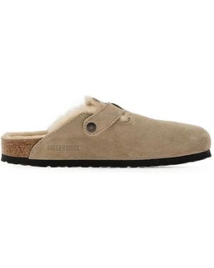 Birkenstock Boston Shearling-Lined Mules - White