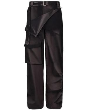 JiyongKim Quilted Trousers - Black