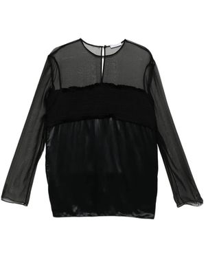 Ferragamo Panelled Top - Black