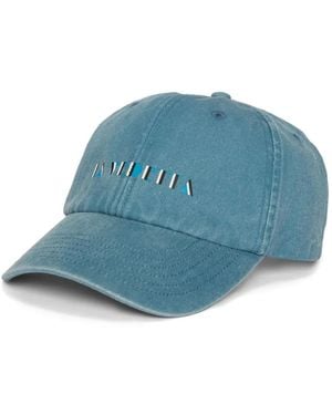 MSGM Gorra con motivo estampado - Azul