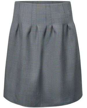 ShuShu/Tong Jupe Plissée À Taille Basse - Grey