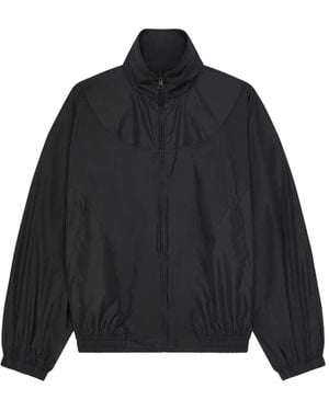 Givenchy Couture Seam Track Top With Cut-Outs Details - Black