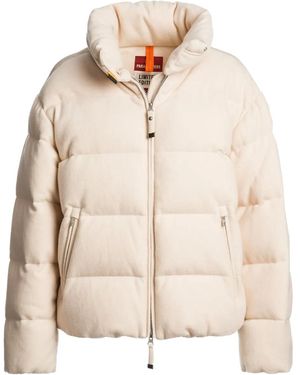 Parajumpers Quilted High-Neck Jacket - Natural